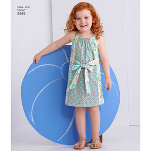 New Look Sewing Pattern 6386 Toddlers' Easy Pillowcase Dresses