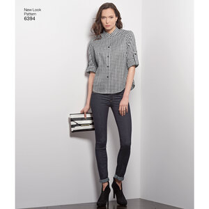 New Look Sewing Pattern 6394 Misses' Button Front Tops