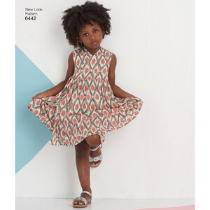 New Look Sewing Pattern 6442 Child's Easy Wrap Dresses