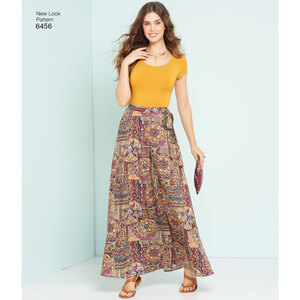 New Look Sewing Pattern 6456 Misses' Easy Wrap Skirts in Four Lengths