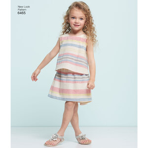 New Look Pattern 6465 Child's Easy Top, Skirt and Shorts