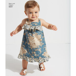 New Look Pattern 6501 Babies' Dress and Romper