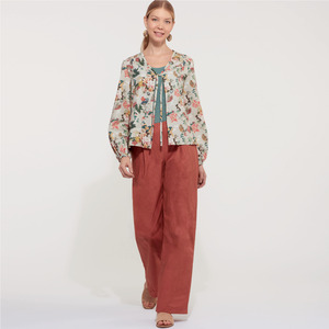 New Look Sewing Pattern N6608 Misses' Jacket, Pants and Top
