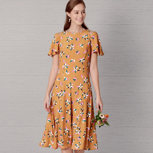 New Look Sewing Pattern N6652 Misses' Fit & Flared Dress With Length & Sleeve Variations