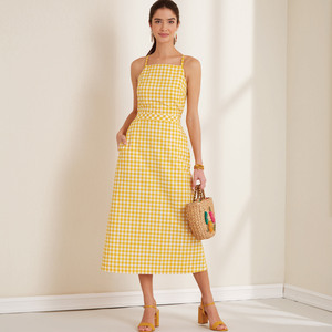 New Look Sewing Pattern N6666 Misses' Halter Dresses With Back Tie