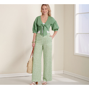 New Look Sewing Pattern N6677 Misses' Softly Tied Jacket With Puffed Sleeves