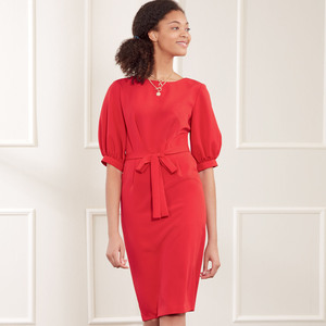 New Look Sewing Pattern N6679 Misses' Knee Length Dress With Sleeve Variations