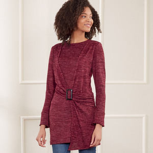 New Look Sewing Pattern N6686 Misses' Knit Top In Two Lengths