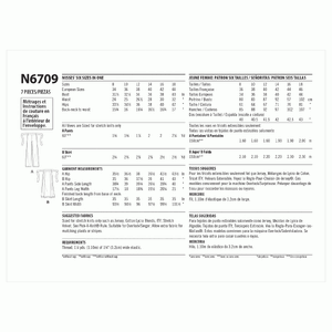 New Look Sewing Pattern N6709 Misses' Trousers and Skirt