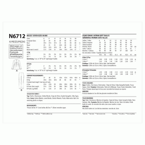New Look Sewing Pattern N6712 Misses' Top and Trousers