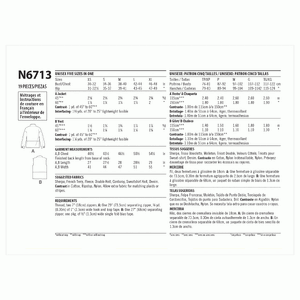 New Look Sewing Pattern N6713 Unisex Zipped Jacket and Waistcoat