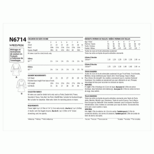 New Look Sewing Pattern N6714 Children's Dresses