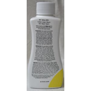 RIT LEMON YELLOW, All Purpose Liquid Fabric Dye 236ml (8 FL OZ)