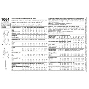 Women's Tunics Simplicity Sewing Pattern 1064