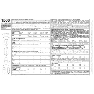 Babies' Separates Simplicity Sewing Pattern 1566