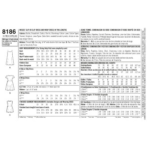 Pattern 8186 Women's Dottie Angel Frock: Wrap & Slip Dress Simplicity Sewing Pattern 8186