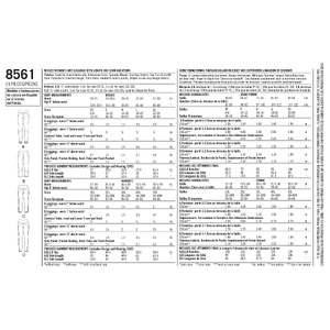 Simplicity Pattern 8561 Women's Leggings Simplicity Sewing Pattern 8561