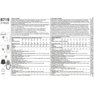 Pattern 8719 Women's Costumes Simplicity Sewing Pattern 8719
