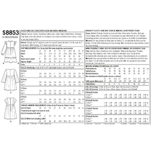 Child's and Girls' Dress Sizes 3-6 Simplicity Sewing Pattern 8853