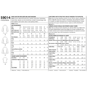 Simplicity Sewing Pattern S9014 Misses' Knit Tops with Variations Simplicity Sewing Pattern 9014