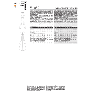 Vogue Sewing Pattern Misses Dress 1032D (Sizes 12-16)