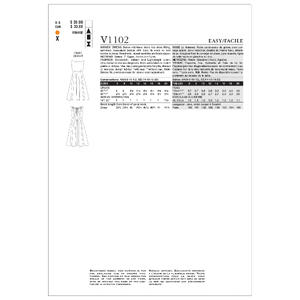 Vogue Sewing Pattern - Misses' Dress 1102AA (Sizes 6-8-10-12)