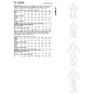 Vogue Sewing Pattern - Misses' Dress 1698F5