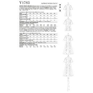 Vogue Sewing Pattern - Misses' Dresses 1783B5