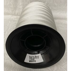 Anchor Bond No.20, Bonded Nylon Thread 1500m Cone Unbleached White, Heavy Sewing