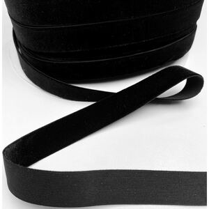 25mm Soft Back Black Elastic Per Metre