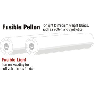 Vilene Volume Fleece Fusible Iron-On Medium Light Pellon H630, 90cm 30 Metre Roll