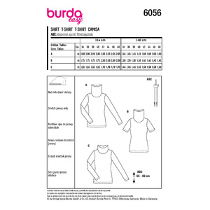 6056 BUR MISSES TOP / VEST Burda Sewing Pattern 6056