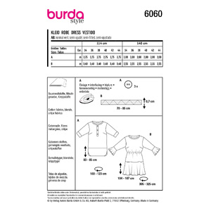 6060 BUR MISSES DRESS Burda Sewing Pattern 6060