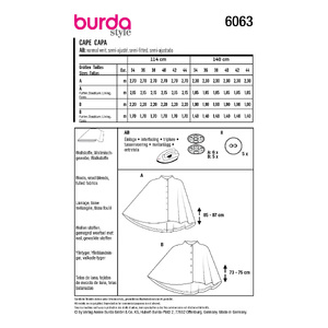 6063 BUR MISSES JACKET Burda Sewing Pattern 6063