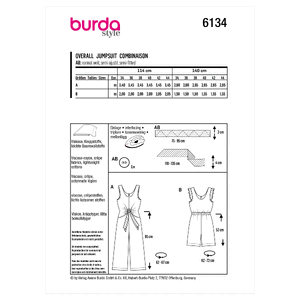 6134 BUR MISSES SPORTSWEAR Burda Sewing Pattern 6134