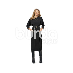 Burda Style Pattern B6451 Women's Dresses Burda Sewing Pattern 6451