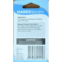 HabeeSavers Safety Pins, 38mm, 30 Piece, Nickle Plated Steel - Overstock Clearance