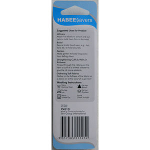 Habee$avers Hat Elastic, White 4m, Value from Habee Savers