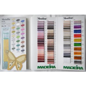 Madeira Mouline Colour Card 120, Real Thread, Art.017 Embroidery Floss Chart