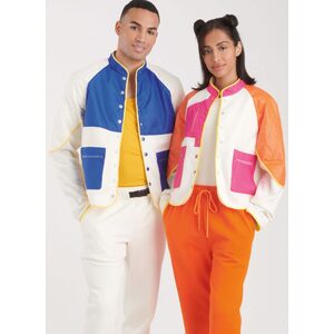 Simplicity Sewing Pattern S9896a Unisex Jacket In Two Lengths sizes xs-xxl