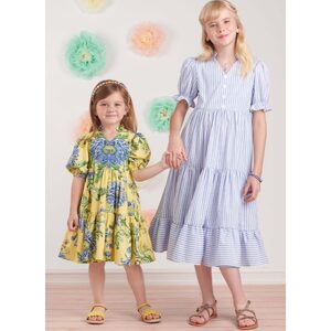 Simplicity Sewing Pattern S9900hh Children’s Girls’ Dress with Sleeve sizes3-6