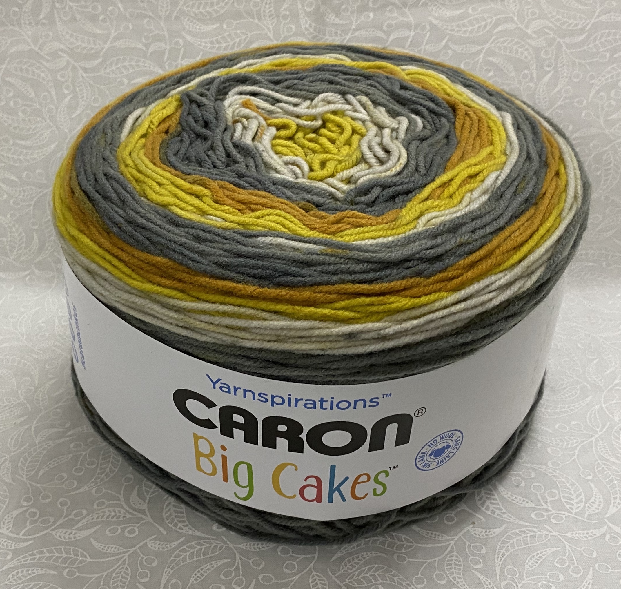 Caron BIG Cake, 300g (Approx. 551m) Premium Soft Acrylic Yarn, HONEY