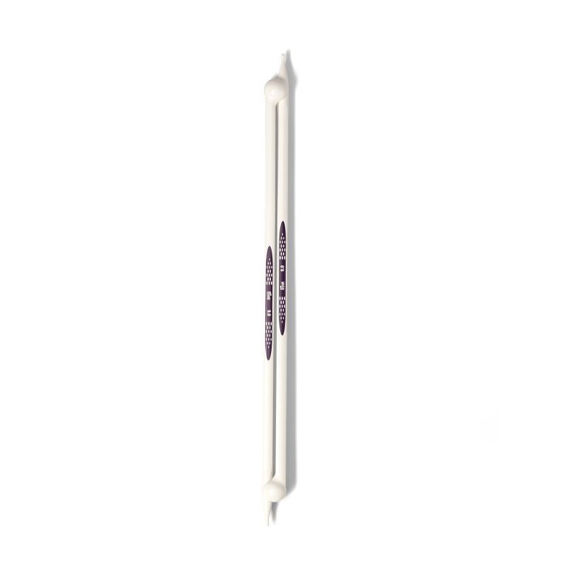 Prym 6 Double Point, US 1 (2.5mm) Knitting Needles, Alabaster White 5 Count