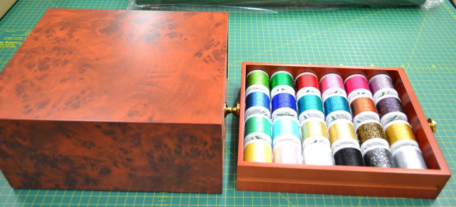 Madeira Mini Treasure Chest, 44 Spools Metallic Embroidery Threads in