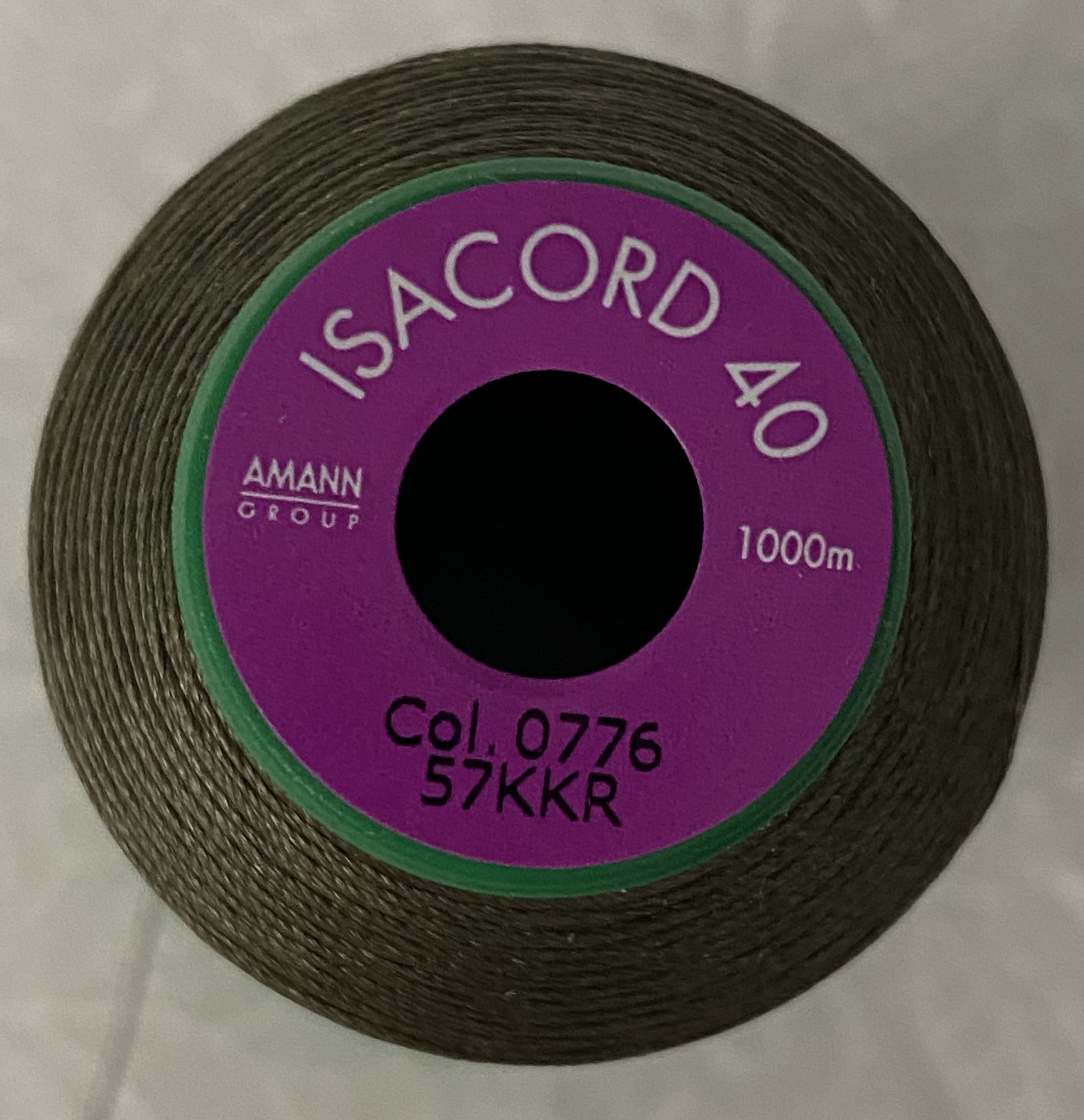 ISACORD 40, Machine Embroidery / Sewing Thread 1000m Colour 0776 SAGE ...
