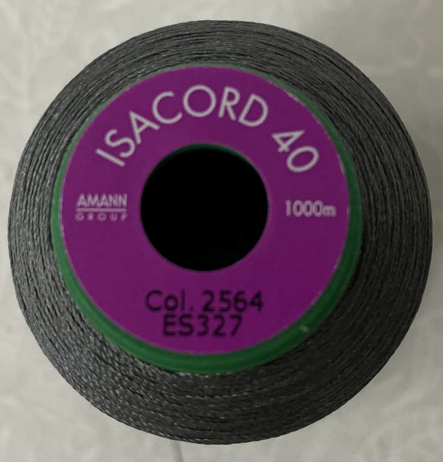 ISACORD 40 #2564 TITANIUM 1000m Machine Embroidery Sewing Thread