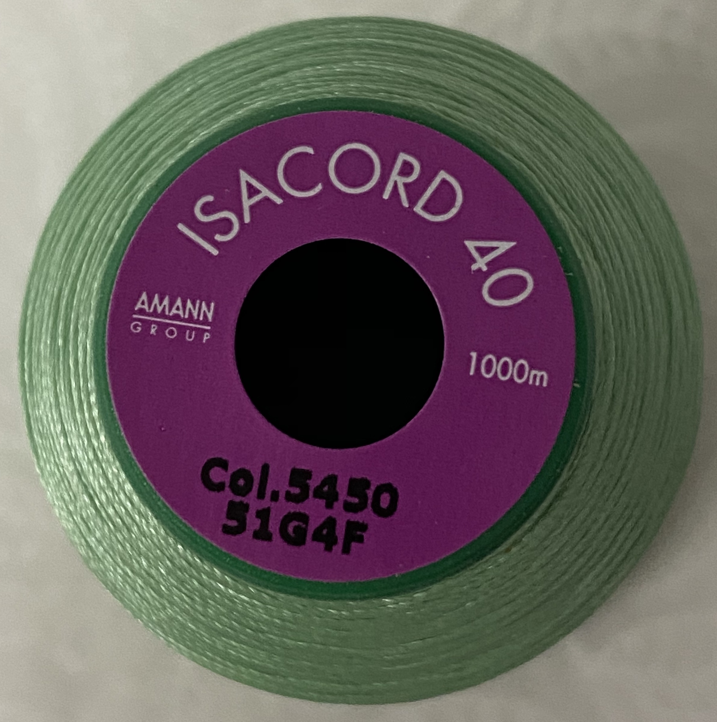 ISACORD 40 #5450 BASIC SEAFOAM 1000m Machine Embroidery Sewing Thread