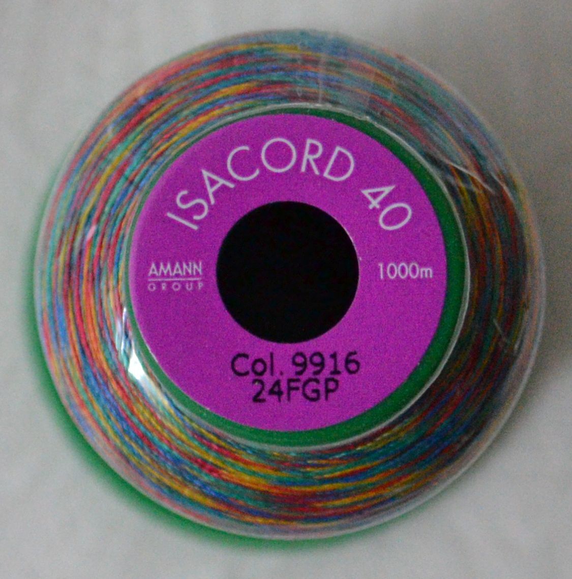 Isacord Variegated Embroidery Thread, 9916 Rainbow