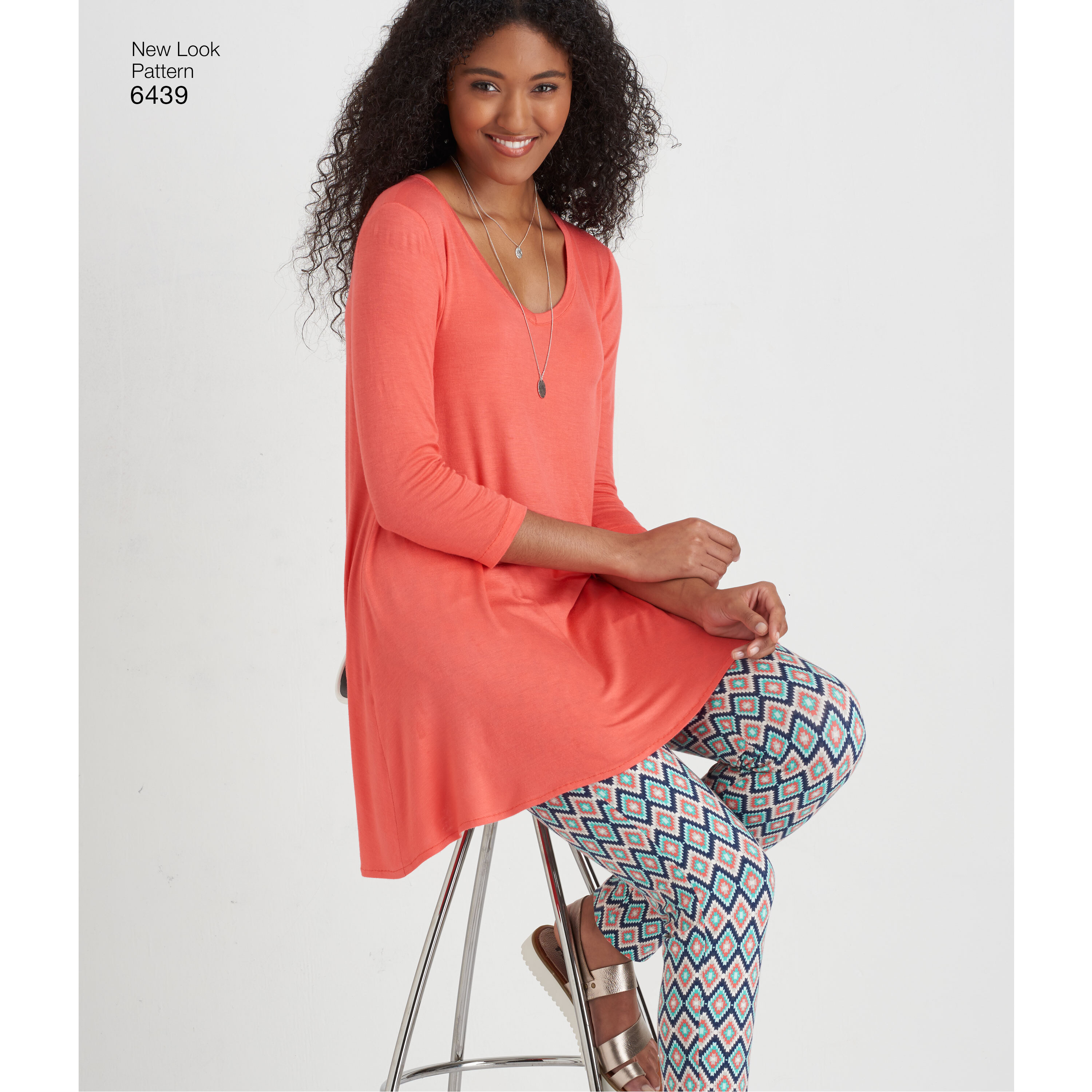 New Look Pattern 6439 Misses Knit Tunics with Leggings
