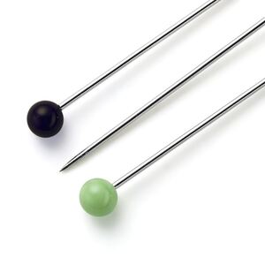 Prym Glass-Headed Pins, 0.60 x 30mm, Multi-Colour, 10g Pack
